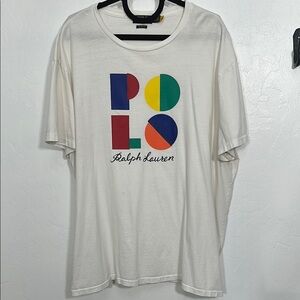 Polo Ralph Lauren Color Block Logo Classic Fit Crewneck Tee